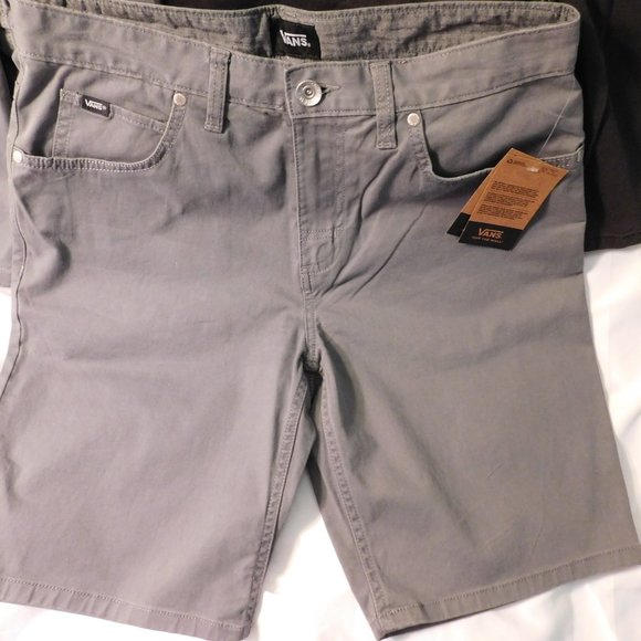 Vans "Cooper" Shorts" Off the Wall Men's Size 30 Lot of 3 Gray and Black NEW - Picture 4 of 8
